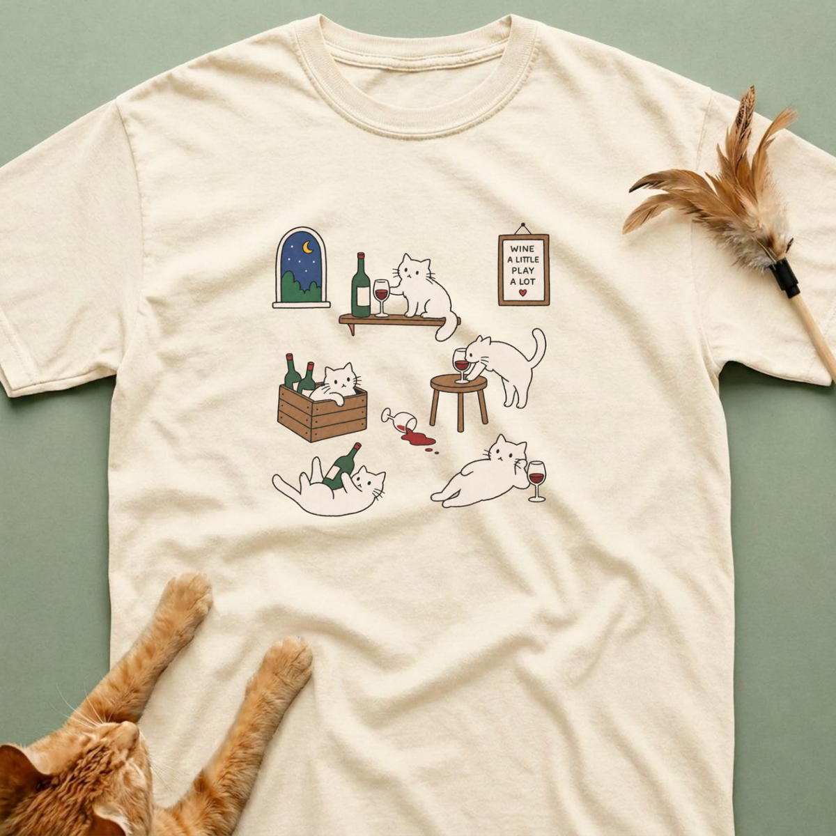 Cat & Wine Shirt