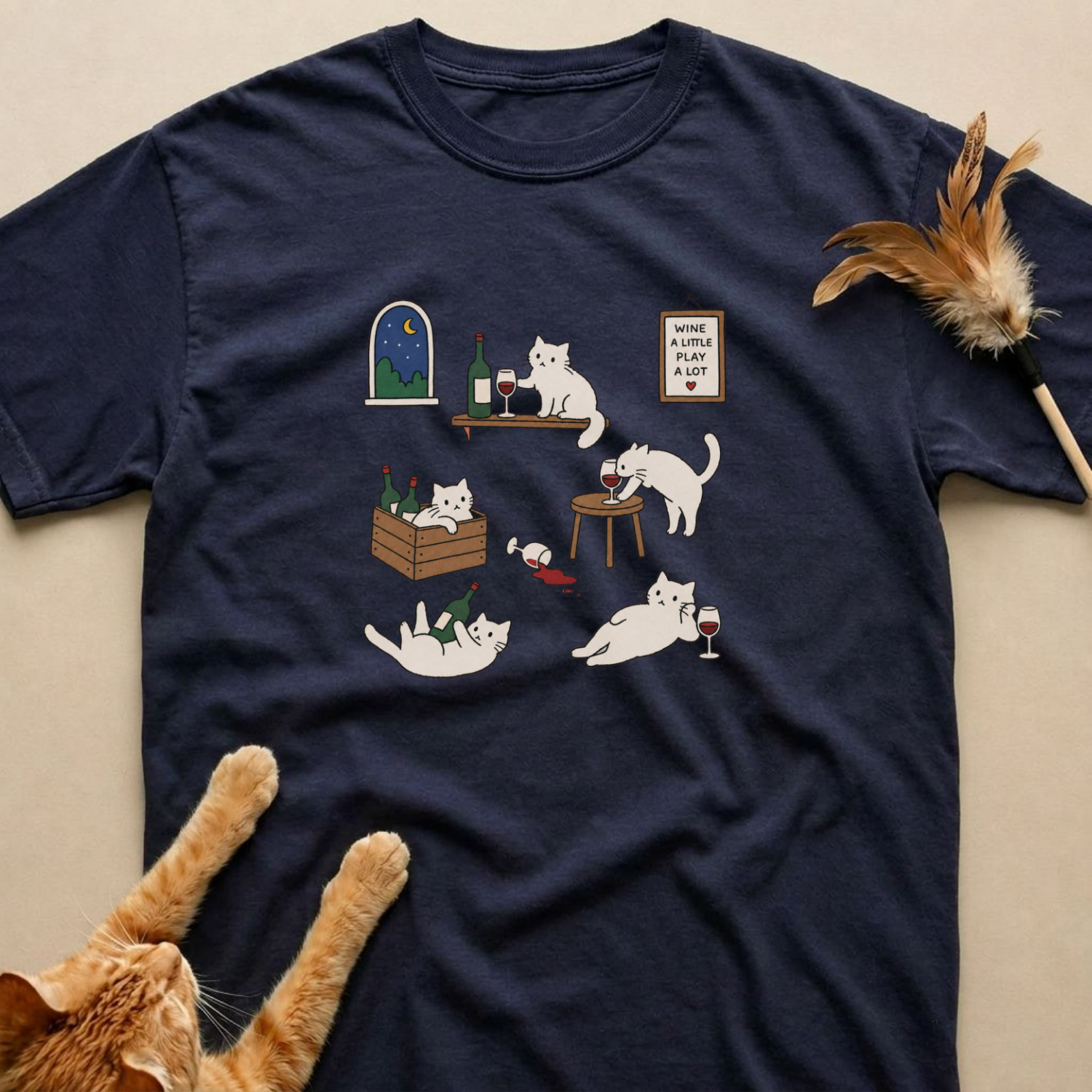 Cat & Wine Shirt