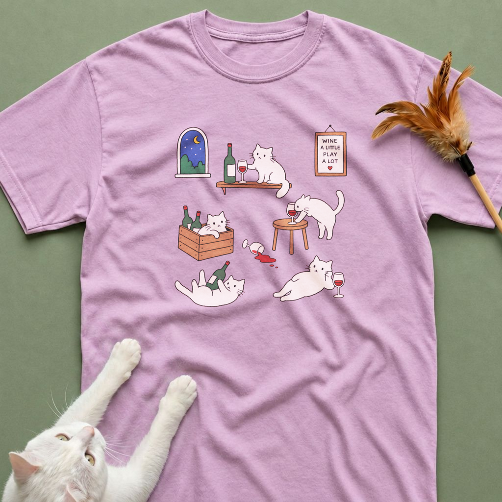 Cat & Wine Shirt