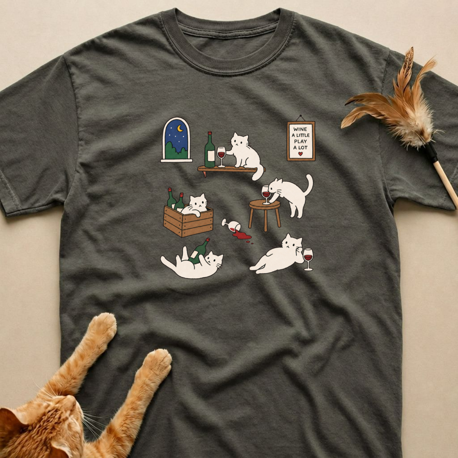 Cat & Wine Shirt